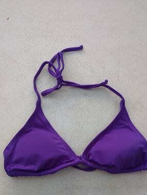 Nicolita Purple Triangle Bikini Top